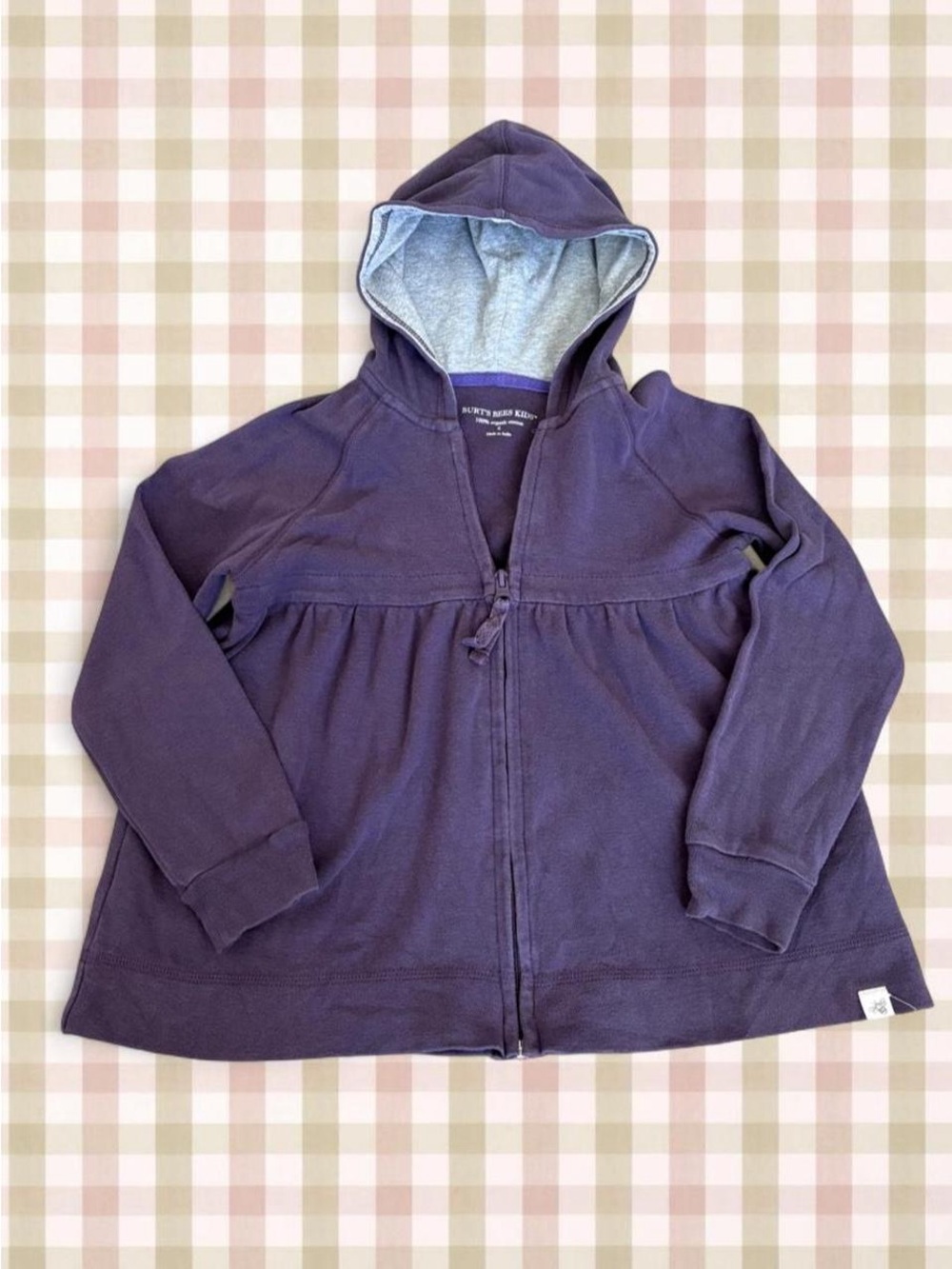Y2K and Vintage style Burt's Bees Kids purple zip up hoodie!!